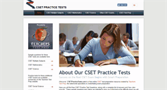 Desktop Screenshot of csetpracticetests.com